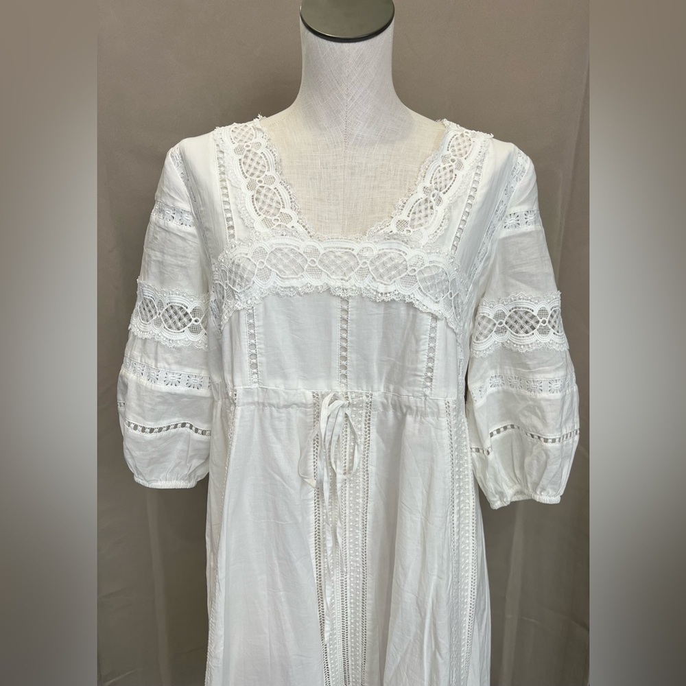 NWT Eri + Ali Anthropologie White Lace Dress XS - Picture 2 of 6